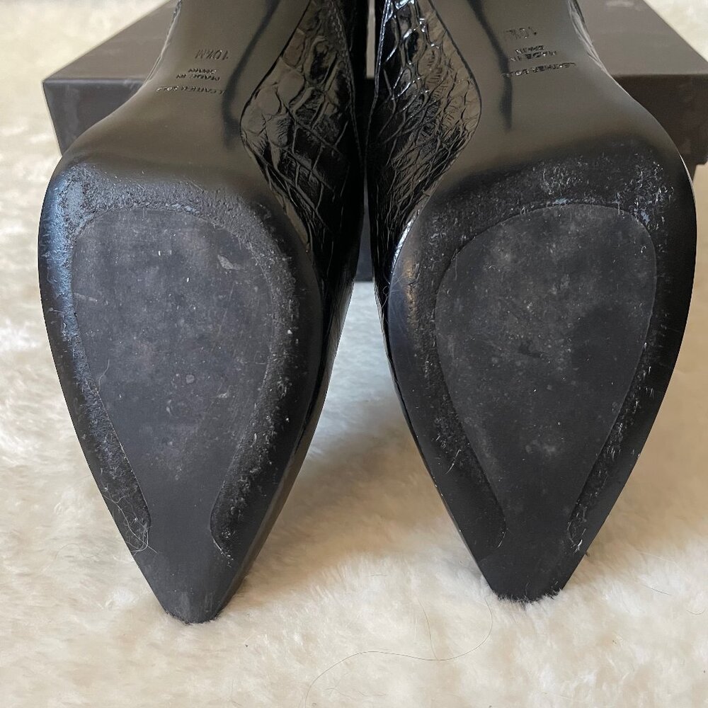 Inez Marisol 70 in Black Croco Emboss size 10.5 standard - Picture 8 of 12